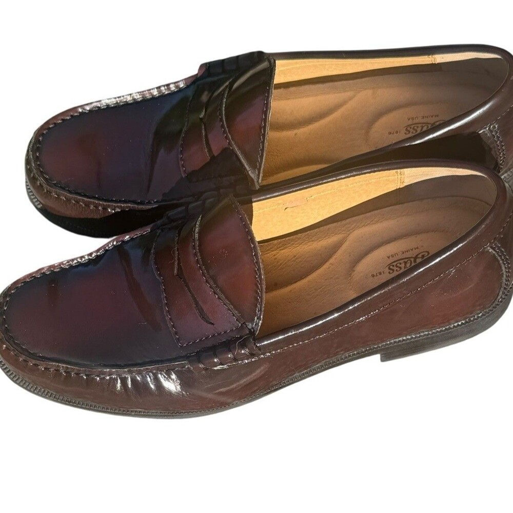 G.H. Bass Penny Loafers Men’s 11.5 Burgundy Leather Oxblood Dress Shoe Wine